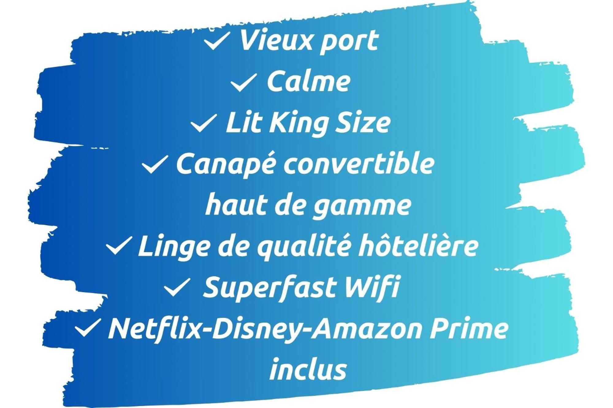 Sud Passion - Fada Vieux Port - Calme - Linge De Qualite - Lit King Size - Fibre Διαμέρισμα Μασσαλία Εξωτερικό φωτογραφία